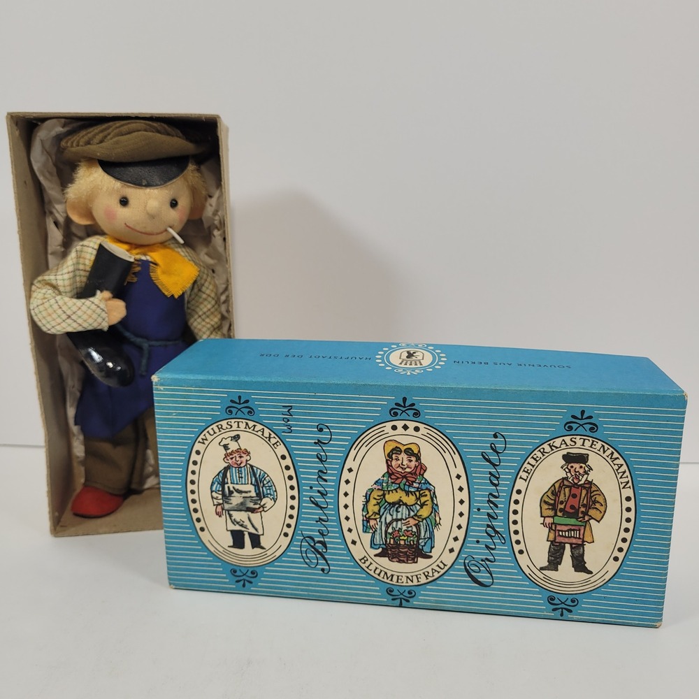 Vintage East Berlin Nachtwachter Night Watchman Doll Berliner Originale Souvenir